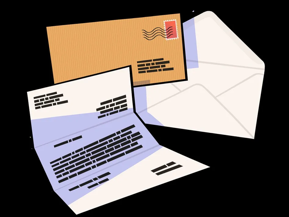 Letter, job, envelope, paper, mail, drawing