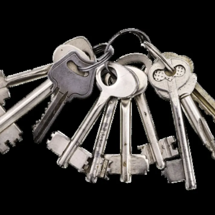 Pngtree-Bunch-of-Keys-On-White-Background-Vintage-