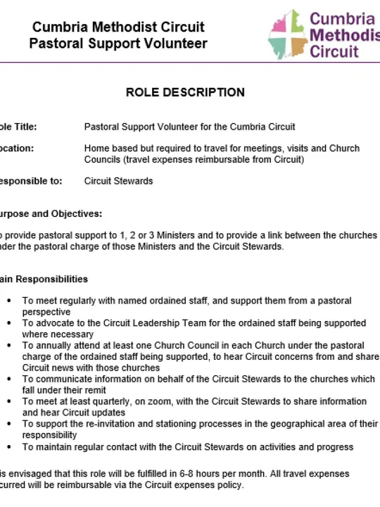 Pastoral Support Volunteers
