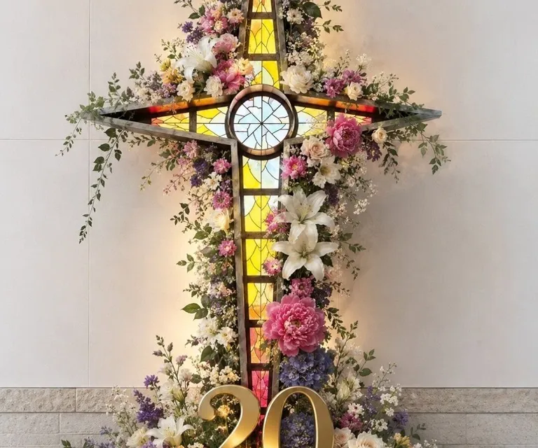 Flower Cross Resized