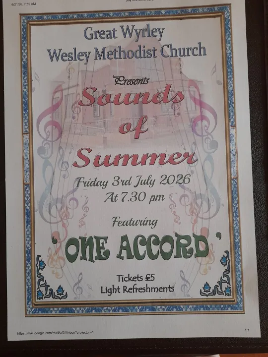 Great Wyrley Wesley: Sounds of Summer