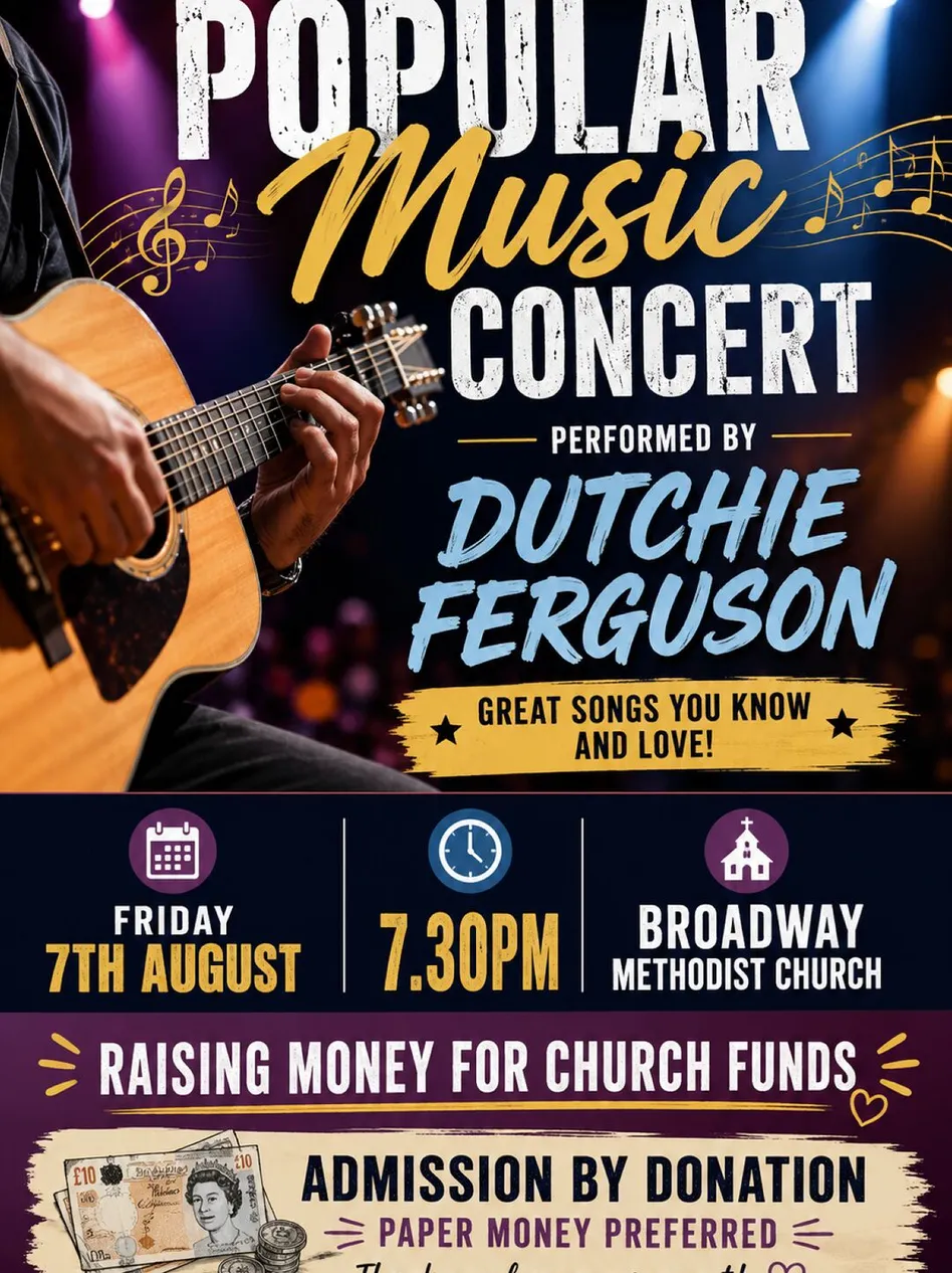 Pop Concert Poster &ndash; Broadway