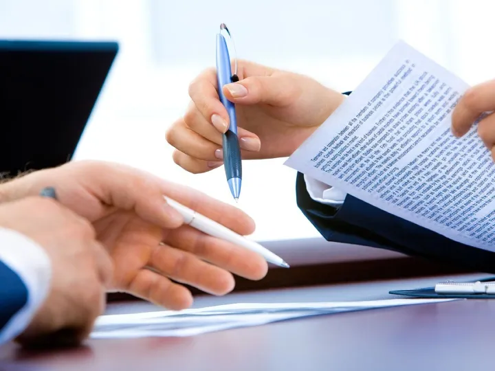 Laptop, office, hand, writing, business