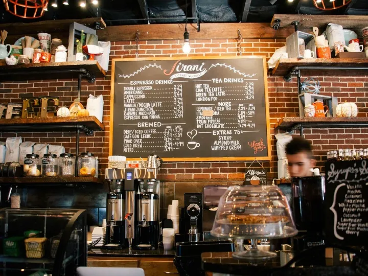 Cafe, barista, coffee shop, counter, coffee