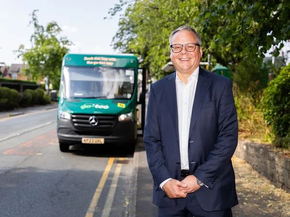 Cllr Mark Goldsmith Pictured in Front of a Go-Too