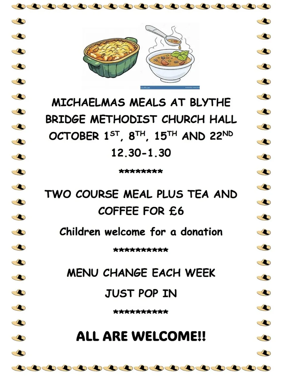 Michaelmas Meals At Blythe Bridge