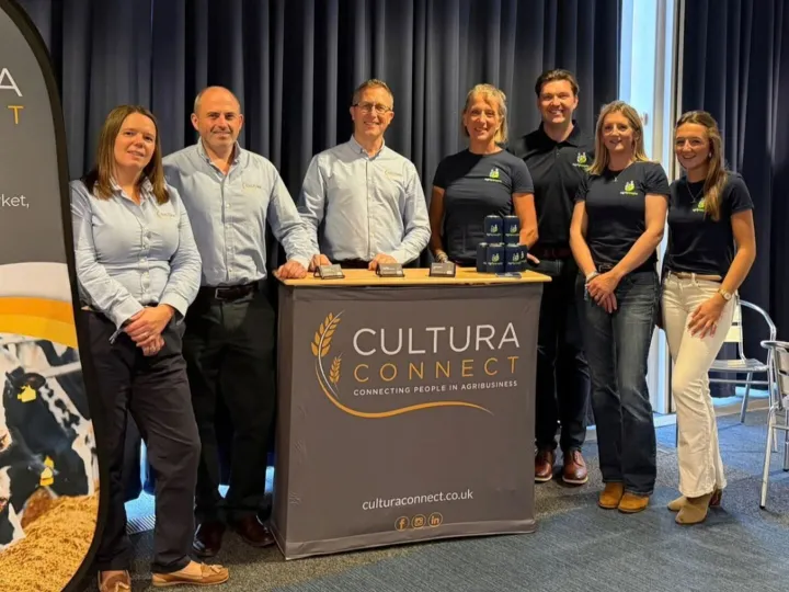 Edited Cultura Connect team stand at UK Dairy Day exhibition floor