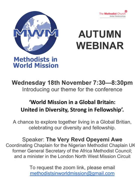 Methodists For World Mission 18 11 2026