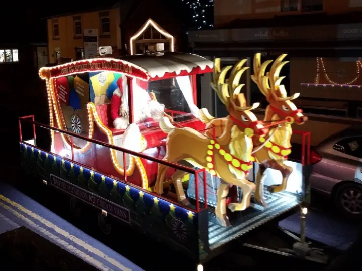 Santa and Sleigh