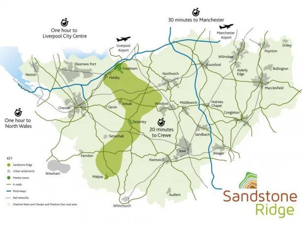 Sandstone Ridge contextual map