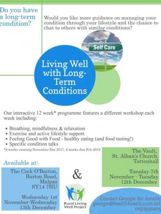 Living well with long term conditions