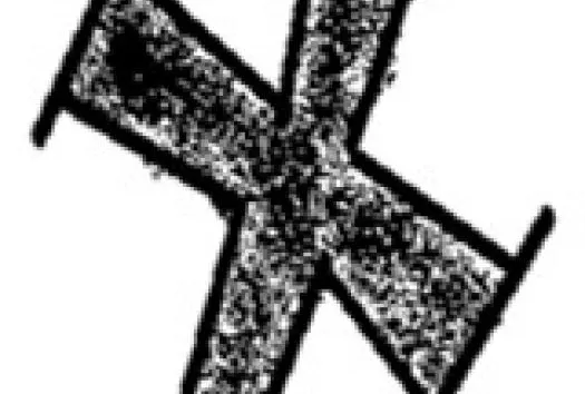 Ash Wednesday cross