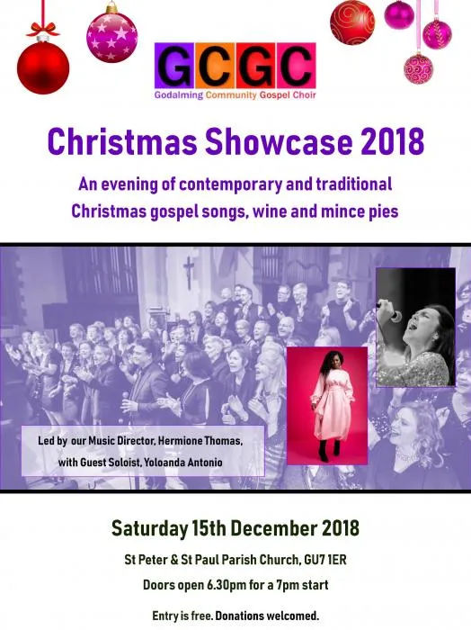 2018 GCGC Christmas Showcase Poster