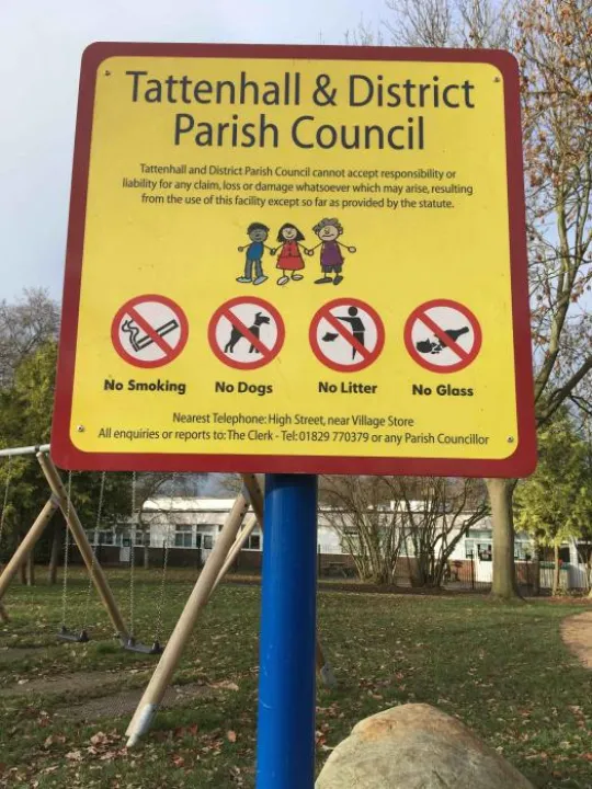 playground sign