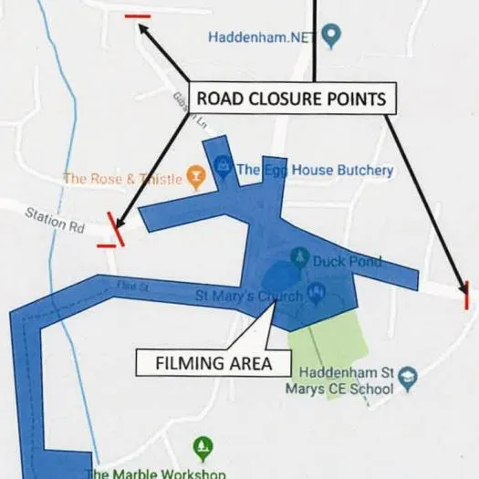 Road Closure for Filming
