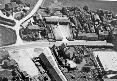 1968 Village Hall aerial view