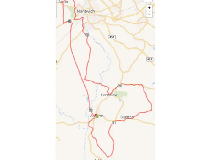 Cox Strider Route