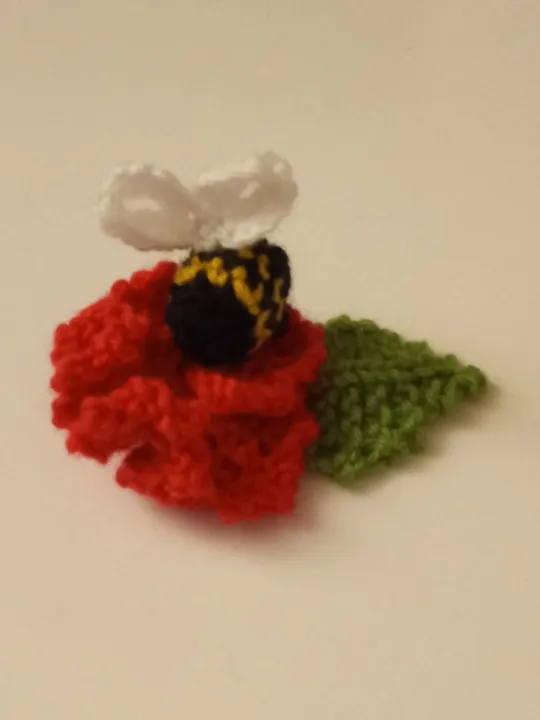 Flower with bee (Carolyn)