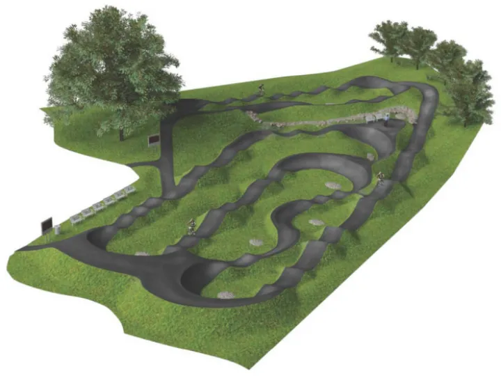 Newhaven BMX Pump Track Technical Drawing