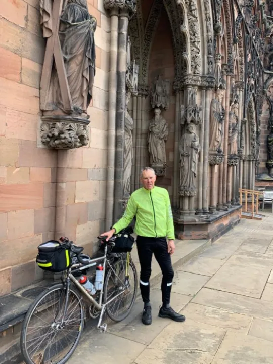 Revd John Kime @ Lichfield Cathedral &ndash; Climate Change UK Cycle ride