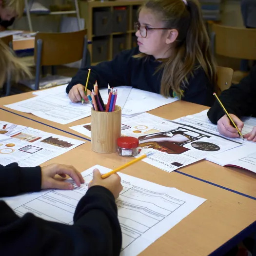 Group working at table