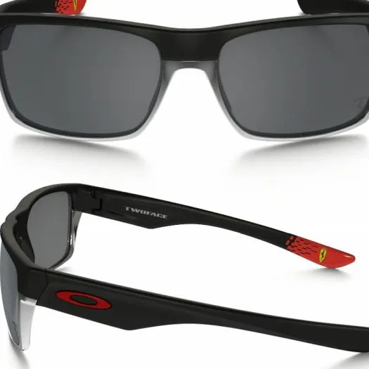 Oakley Twoface Scuderia Ferrari In Matte Black With Black Iridium Lenses OO9189-20
