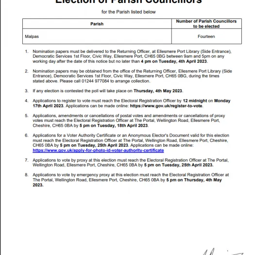 MPC Election Notice 16 03 23