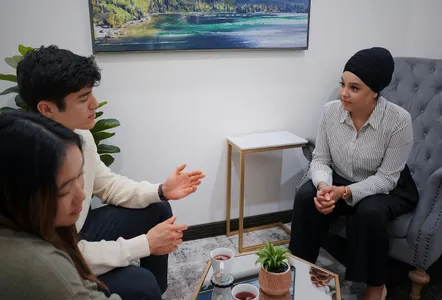 Couple Talking with Therapist