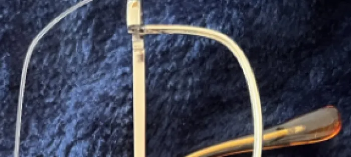 Broken metal eyewear frame