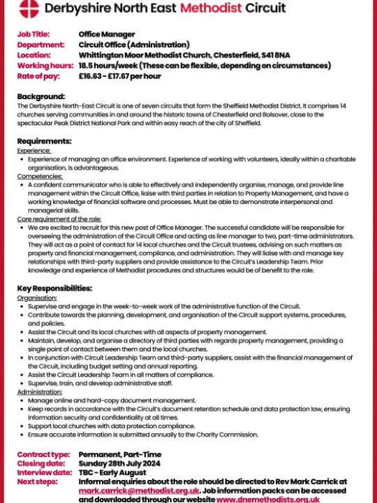 DNEC Office Manager