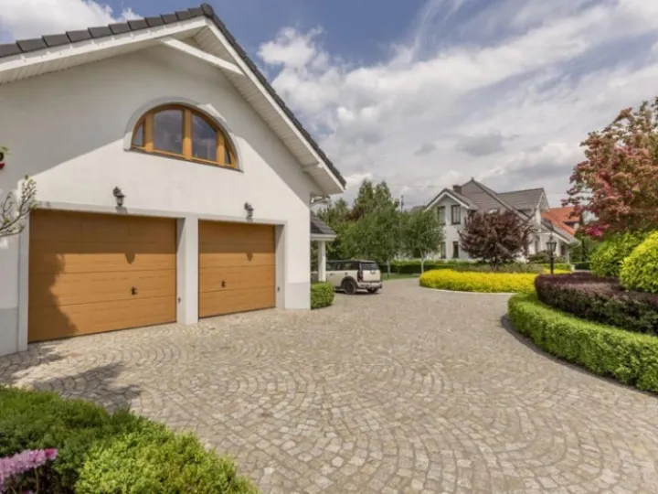 Driveway and garage