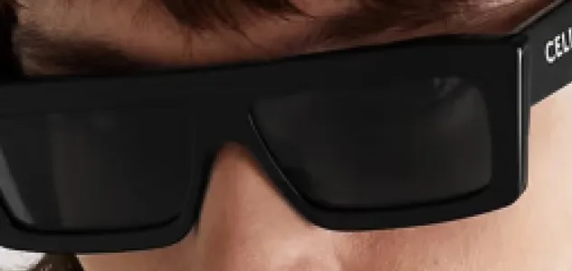 Woman in square Celine sunglasses