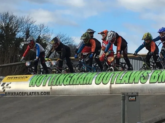 Nottingham Outlaws Bulwell BMX track start gates