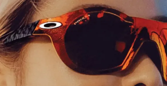 Woman wearing Oakley sunglasses