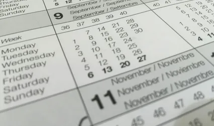 White Calendar