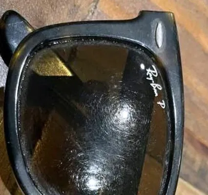 Damaged Rayban lens
