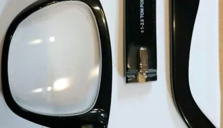 Damaged arms on Tom Ford sunglasses