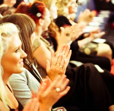 The audience congratulates the winners- Photo by Chloe LeKeux @ Camera Shy
