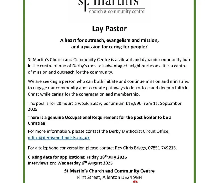 Lay Pastor (Derby)