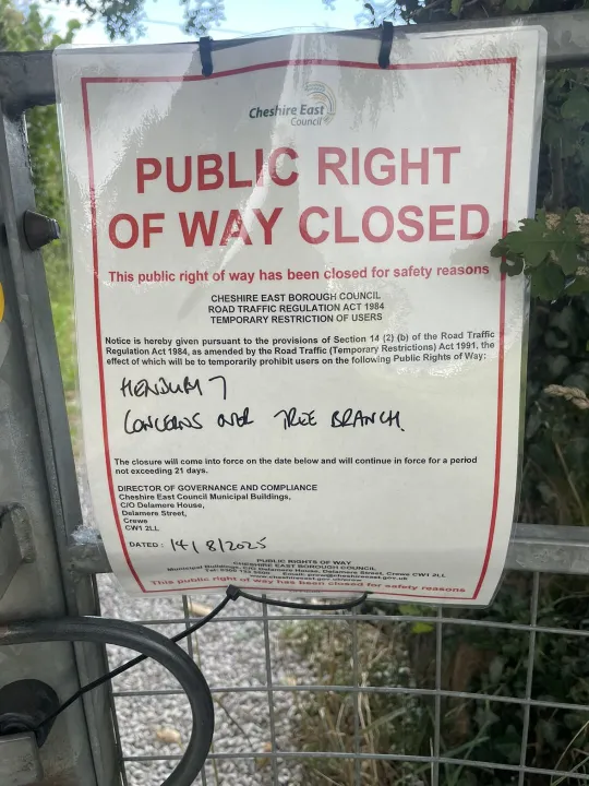 Footpath Closed