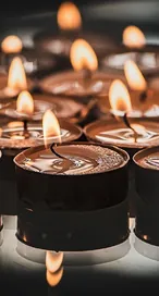 Tealights, prayer, tea candles, candlelights