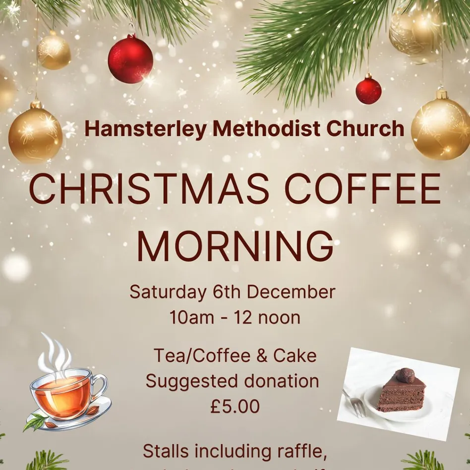 Hamsterley Christmas Coffee Morning 6.12.2025