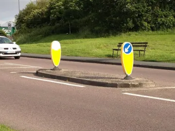 traffic island