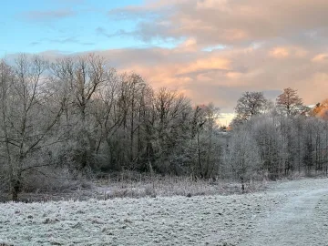 Turnpike Field On a Frosty Morning Thursday 9 Jan