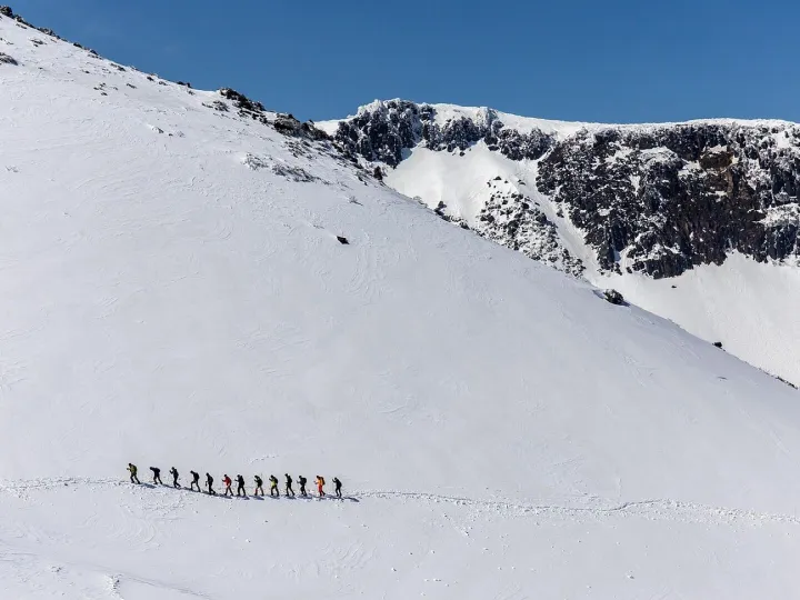 Winter, mount adatara, mountain climbing, mountain