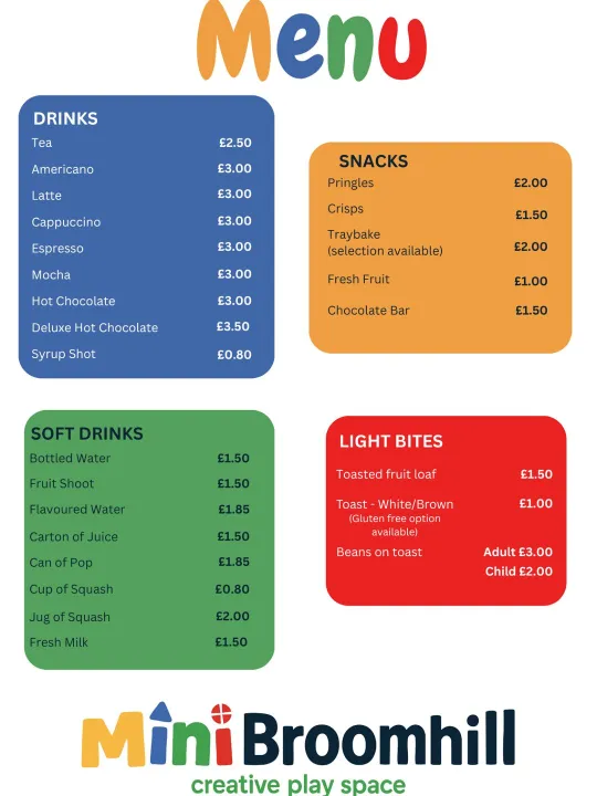 New Menu