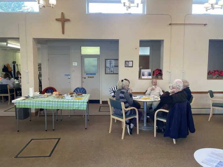 Guests at Guildford Talking Newspaper Coffee Morning
