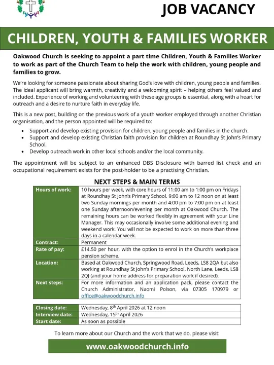 Oakwood Leeds &ndash; Advert &ndash; Cyfw