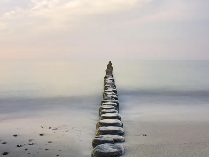 Groyne, baltic sea, stones, outdoors, pattern