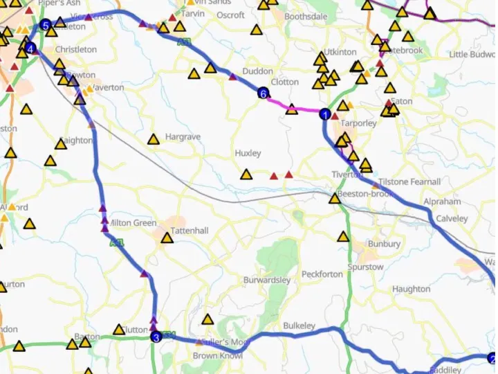 Road Closure Clotton